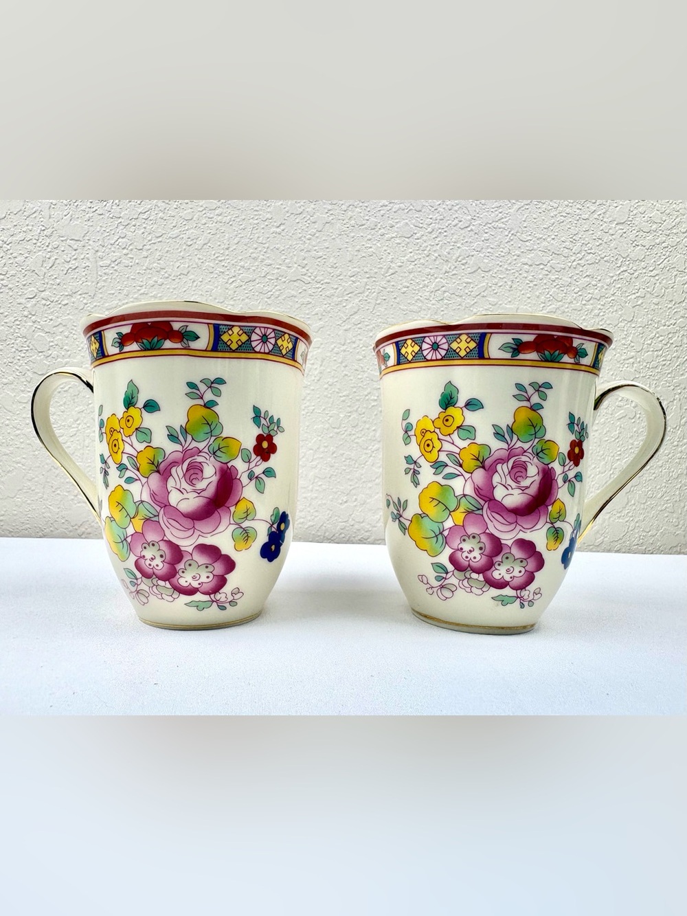 Vintage Coalport Porcelain Cup Known as “Flower of Tibet” With a Floral Motif